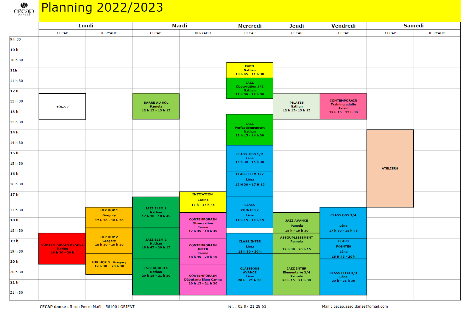 planning 2022-2023