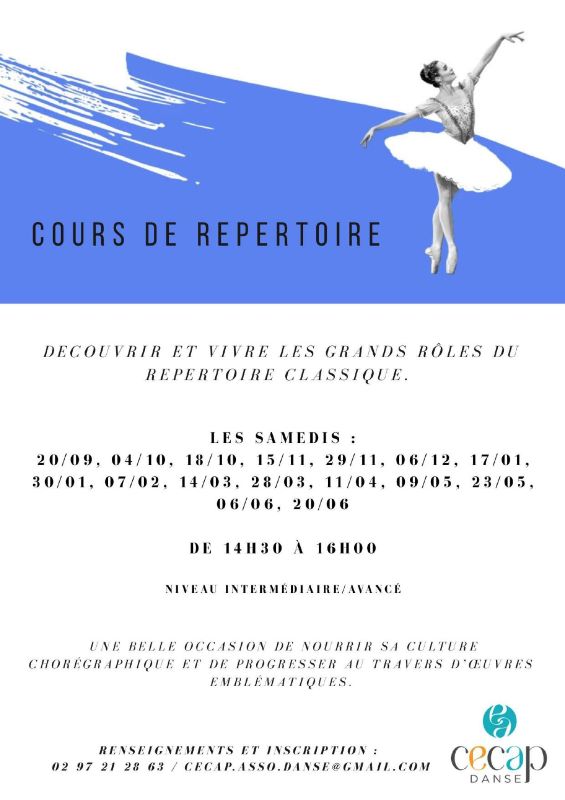 Cours répertoire classique
